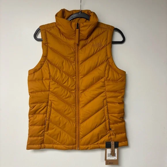 NWT The North Face Womens Alpz 2.0 Down Vest SMALL Citrine Yellow Orange Pumpkin - Picture 3 of 16